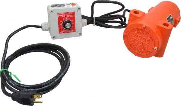 Vibco - 1 Phase, 2.6 Amp, 115 Volt, 8-3/16" Long, Electric Vibrators - 0 to 200 Lbs. Force, 70 Decibels - All Tool & Supply