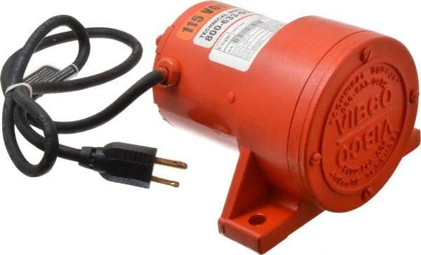 Vibco - 1 Phase, 1.7 Amp, 115 Volt, 5-3/8" Long, Electric Vibrators - 0 to 80 Lbs. Force, 50 Decibels - All Tool & Supply