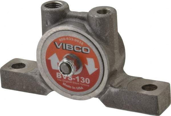 Vibco - 75 Lb. Force, 5-1/2 Cubic Feet per Minute, 10,500 RPM, 67 Decibel, Pneumatic Vibrator - 4-7/8" Long x 1-7/8" Wide x 2-3/4" High, 1/8 Port Inlet, 1/4 Port Outlet - All Tool & Supply