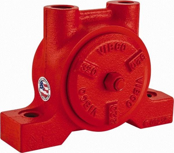 Vibco - 600 Lb. Force, 10 Cubic Feet per Minute, 6,800 RPM, 70 Decibel, Pneumatic Vibrator - 6" Long x 4" Wide x 4-7/8" High, 3/8 Port Inlet, 1/2 Port Outlet - All Tool & Supply