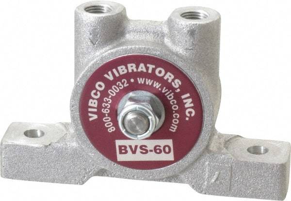 Vibco - 20 Lb. Force, 4 Cubic Feet per Minute, 12,000 RPM, 66 Decibel, Pneumatic Vibrator - 3-7/8" Long x 1-3/16" Wide x 2-3/8" High, 1/8 Port Inlet, 1/8 Port Outlet - All Tool & Supply