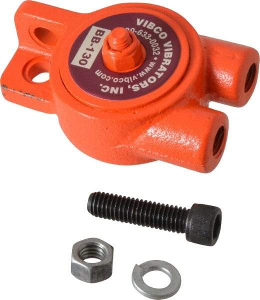 Vibco - 80 Lb. Force, 7-1/2 Cubic Feet per Minute, 19,000 RPM, 72 Decibel, Pneumatic Vibrator - 3-3/4" Long x 1-15/16" Wide x 2-1/4" High, 1/4 Port Inlet, 1/4 Port Outlet - All Tool & Supply