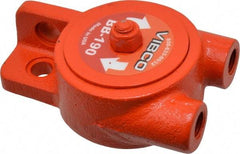 Vibco - ,250 Lb. Force, 11 Cubic Feet per Minute, 15,500 RPM, 77 Decibel, Pneumatic Vibrator - 4-1/8" Long x 2" Wide x 2-9/16" High, 1/4 Port Inlet, 1/4 Port Outlet - All Tool & Supply