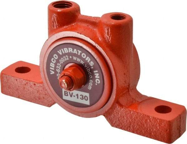 Vibco - 80 Lb. Force, 7-1/2 Cubic Feet per Minute, 19,000 RPM, 76 Decibel, Pneumatic Vibrator - 4-7/8" Long x 1-15/16" Wide x 2-3/4" High, 1/8 Port Inlet, 1/4 Port Outlet - All Tool & Supply