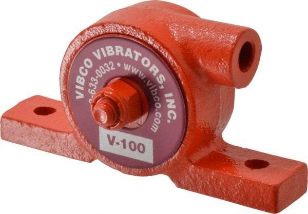 Vibco - 55 Lb. Force, 6 Cubic Feet per Minute, 24,000 RPM, 75 Decibel, Pneumatic Vibrator - 3-7/8" Long x 3/4" Wide x 2" High, 1/8 Port Inlet, 1/8 Port Outlet - All Tool & Supply