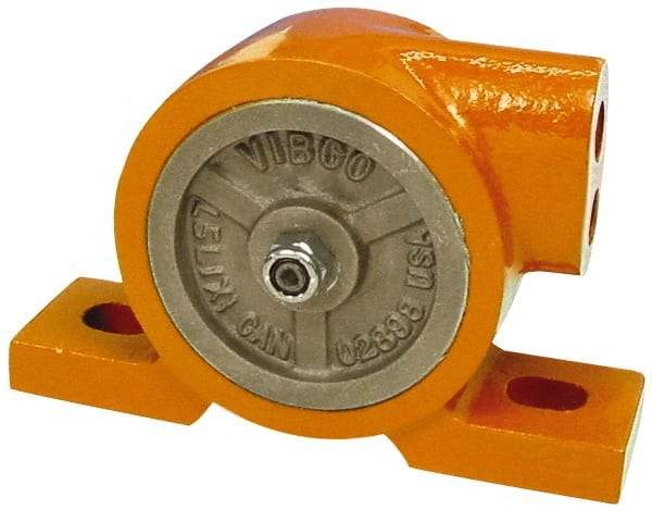 Vibco - 650 Lb. Force, 17 Cubic Feet per Minute, 10,000 RPM, 78 Decibel, Pneumatic Vibrator - 5-9/16" Long x 1-1/2" Wide x 4-3/4" High, 3/8 Port Inlet, 3/8 Port Outlet - All Tool & Supply