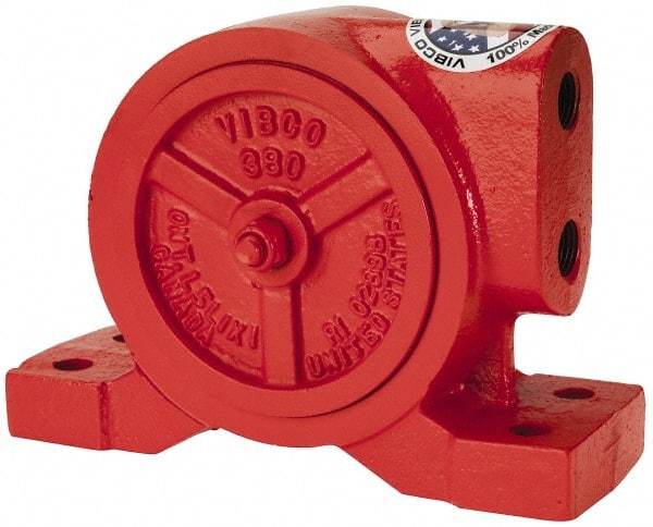 Vibco - 600 Lb. Force, 20 Cubic Feet per Minute, 6,500 RPM, 78 Decibel, Pneumatic Vibrator - 6-5/8" Long x 2-1/8" Wide x 4-7/8" High, 3/8 Port Inlet, 3/8 Port Outlet - All Tool & Supply