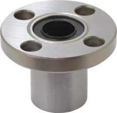 Value Collection - 1/2" ID, Round Flanged Single Linear Bearing - 7/8" OD - All Tool & Supply