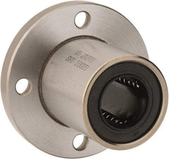 Value Collection - 5/8" ID, Round Flanged Single Linear Bearing - 1-1/8" OD - All Tool & Supply