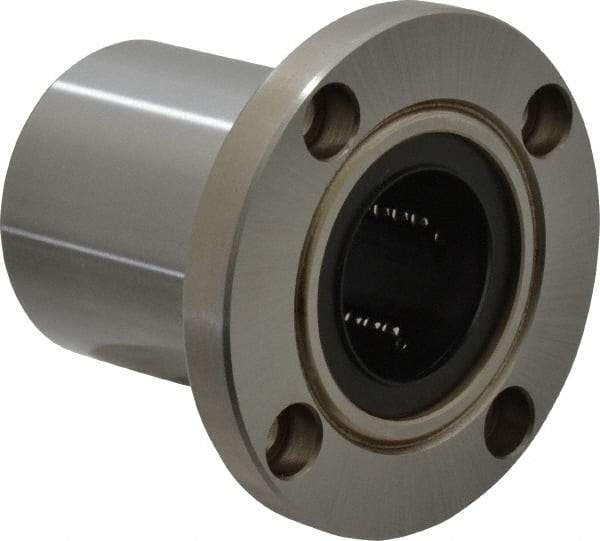 Value Collection - 1-1/4" ID, Round Flanged Single Linear Bearing - 2" OD - All Tool & Supply