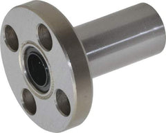 Value Collection - 3/8" ID, Round Flanged Double Linear Bearing - 5/8" OD - All Tool & Supply