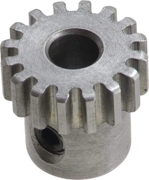 Boston Gear - 5 Pitch, 4" Pitch Diam, 20 Tooth Spur Gear - 1-3/4" Face Width, 1-1/16" Bore Diam, 3.38" Hub Diam, 14.5° Pressure Angle, Steel - All Tool & Supply