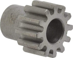 Boston Gear - 20 Pitch, 0.6" Pitch Diam, 12 Tooth Spur Gear - 3/8" Face Width, 5/16" Bore Diam, 0.46" Hub Diam, 14.5° Pressure Angle, Steel - All Tool & Supply