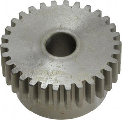 Boston Gear - 16 Pitch, 1-7/8" Pitch Diam, 30 Tooth Spur Gear - 1/2" Face Width, 1/2" Bore Diam, 1.58" Hub Diam, 14.5° Pressure Angle, Steel - All Tool & Supply