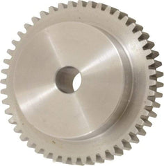 Boston Gear - 16 Pitch, 3" Pitch Diam, 48 Tooth Spur Gear - 1/2" Face Width, 1/2" Bore Diam, 2.19" Hub Diam, 14.5° Pressure Angle, Steel - All Tool & Supply