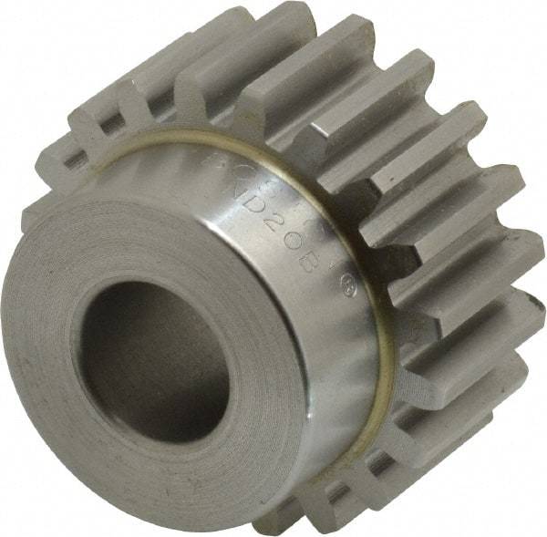 Boston Gear - 12 Pitch, 1.667" Pitch Diam, 20 Tooth Spur Gear - 3/4" Face Width, 5/8" Bore Diam, 1.32" Hub Diam, 14.5° Pressure Angle, Steel - All Tool & Supply