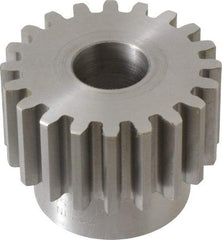 Boston Gear - 10 Pitch, 2" Pitch Diam, 20 Tooth Spur Gear - 1" Face Width, 3/4" Bore Diam, 1.62" Hub Diam, 14.5° Pressure Angle, Steel - All Tool & Supply