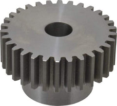 Boston Gear - 10 Pitch, 3" Pitch Diam, 30 Tooth Spur Gear - 1" Face Width, 3/4" Bore Diam, 2.02" Hub Diam, 14.5° Pressure Angle, Steel - All Tool & Supply