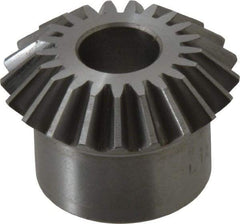 Boston Gear - 12 Pitch, 1-3/4" Pitch Diam, 21 Tooth Miter Gear - 0.4" Face Width, 5/8" Bore Diam, 1.38" Hub Diam, 20° Pressure Angle, Steel - All Tool & Supply