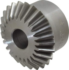 Boston Gear - 10 Pitch, 2-1/2" Pitch Diam, 25 Tooth Miter Gear - 0.56" Face Width, 3/4" Bore Diam, 2" Hub Diam, 20° Pressure Angle, Steel - All Tool & Supply