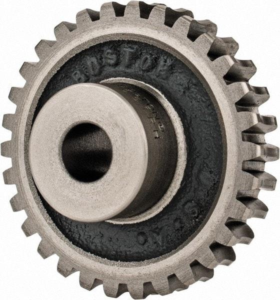 Boston Gear - 12 Pitch, 2-1/2" Pitch Diam, 30 Tooth Worm Gear - 1/2" Bore Diam, 14.5° Pressure Angle, Cast Iron - All Tool & Supply