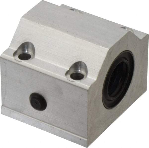 Thomson Industries - 20mm Inside Diam, 4,000 Lbs. Dynamic Capacity, Closed Single Pillow Block Linear Bearing - 50mm Overall Height x 60mm Overall Width, 32mm Btw Mount Hole Centers - All Tool & Supply