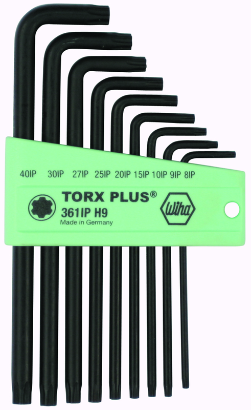 9 Piece - IP8; IP9; IP10; IP15; IP20; IP25; IP27; IP30; IP40 - TorxPlus L-Key Long Arm Set - All Tool & Supply