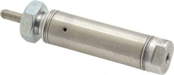 Norgren - 1/2" Stroke x 9/16" Bore Single Acting Air Cylinder - 10-32 Port, 10-32 Rod Thread - All Tool & Supply