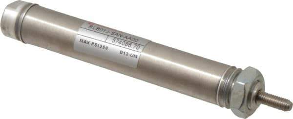 Norgren - 1-1/2" Stroke x 9/16" Bore Single Acting Air Cylinder - 10-32 Port, 10-32 Rod Thread - All Tool & Supply