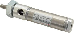 Norgren - 1" Stroke x 3/4" Bore Double Acting Air Cylinder - 1/8 Port, 1/4-28 Rod Thread - All Tool & Supply