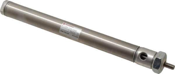 Norgren - 6" Stroke x 3/4" Bore Double Acting Air Cylinder - 1/8 Port, 1/4-28 Rod Thread - All Tool & Supply