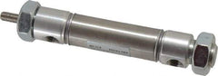 Norgren - 1" Stroke x 3/4" Bore Double Acting Air Cylinder - 1/8 Port, 1/4-28 Rod Thread - All Tool & Supply