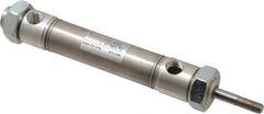 Norgren - 1-1/2" Stroke x 3/4" Bore Double Acting Air Cylinder - 1/8 Port, 1/4-28 Rod Thread - All Tool & Supply