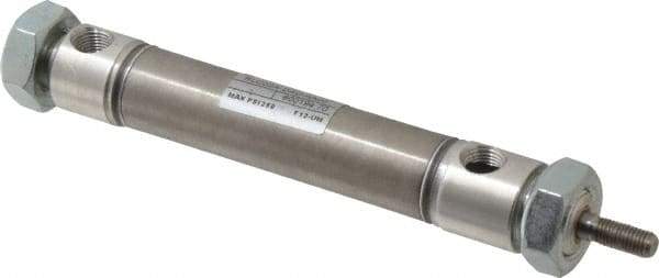 Norgren - 2" Stroke x 3/4" Bore Double Acting Air Cylinder - 1/8 Port, 1/4-28 Rod Thread - All Tool & Supply