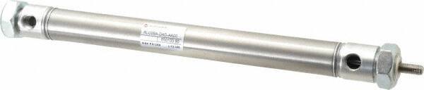 Norgren - 6" Stroke x 3/4" Bore Double Acting Air Cylinder - 1/8 Port, 1/4-28 Rod Thread - All Tool & Supply