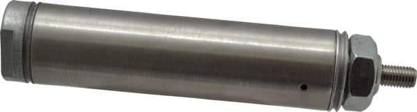 Norgren - 2" Stroke x 1-1/16" Bore Single Acting Air Cylinder - 1/8 Port, 5/16-24 Rod Thread - All Tool & Supply