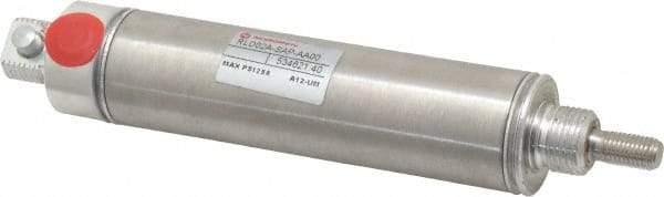 Norgren - 2" Stroke x 1-1/16" Bore Single Acting Air Cylinder - 1/8 Port, 5/16-24 Rod Thread - All Tool & Supply