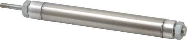 Norgren - 6" Stroke x 1-1/16" Bore Double Acting Air Cylinder - 1/8 Port, 5/16-24 Rod Thread - All Tool & Supply