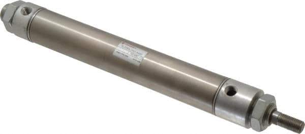 Norgren - 6" Stroke x 1-1/4" Bore Double Acting Air Cylinder - 1/8 Port, 7/16-20 Rod Thread - All Tool & Supply