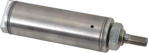 Norgren - 2" Stroke x 1-1/2" Bore Single Acting Air Cylinder - 1/8 Port, 7/16-20 Rod Thread - All Tool & Supply