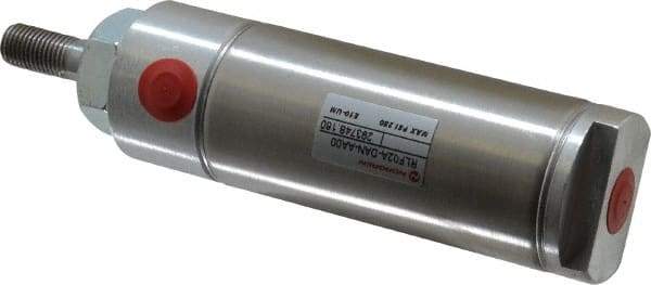 Norgren - 2" Stroke x 1-1/2" Bore Double Acting Air Cylinder - 1/8 Port, 7/16-20 Rod Thread - All Tool & Supply