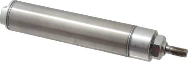 Norgren - 5" Stroke x 1-1/2" Bore Double Acting Air Cylinder - 1/8 Port, 7/16-20 Rod Thread - All Tool & Supply