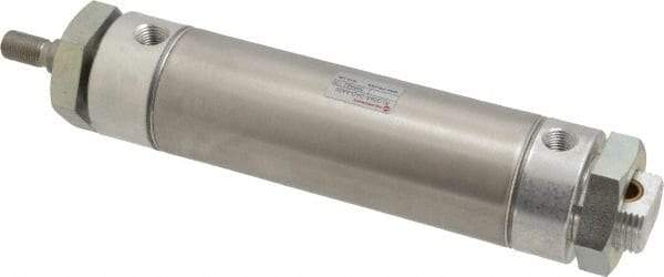 Norgren - 4" Stroke x 2" Bore Double Acting Air Cylinder - 1/4 Port, 1/2-20 Rod Thread - All Tool & Supply