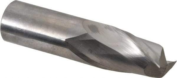 Niagara Cutter - 3/4", 1" LOC, 3/4" Shank Diam, 3" OAL, 2 Flute, Solid Carbide Square End Mill - Single End, Uncoated, Spiral Flute, 30° Helix, Centercutting, Right Hand Cut, Right Hand Flute, Series C230 - All Tool & Supply