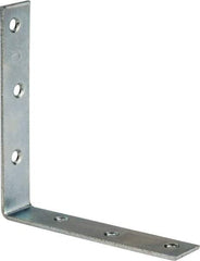 Value Collection - 5" Long x 1" Wide, Steel, Corner Brace - Zinc Plated - All Tool & Supply