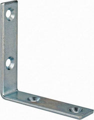 Value Collection - 2-1/2" Long x 0.620" Wide, Steel, Corner Brace - Zinc Plated - All Tool & Supply