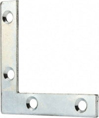 Value Collection - 2" Long x 0.370" Wide, Steel, Corner Brace - Zinc Plated - All Tool & Supply