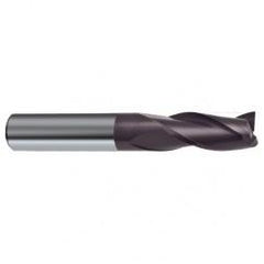 10mm Dia. x 72mm Overall Length 3-Flute Square End Solid Carbide SE End Mill-Round Shank-Center Cut-Firex - All Tool & Supply