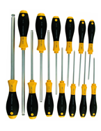 13 Piece - .050 - 3/8 - Ball End Hex Screwdriver MagicRing® Screw Holding SoftFinish® Cushion Grip Set - All Tool & Supply