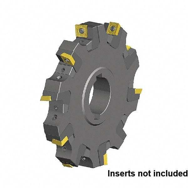 Kennametal - Arbor Hole Connection, 0.551" Cutting Width, 1.0185" Depth of Cut, 100mm Cutter Diam, 1.2598" Hole Diam, 6 Tooth Indexable Slotting Cutter - KSSM Toolholder, SP.T 10T3.. Insert, Neutral Cutting Direction - All Tool & Supply